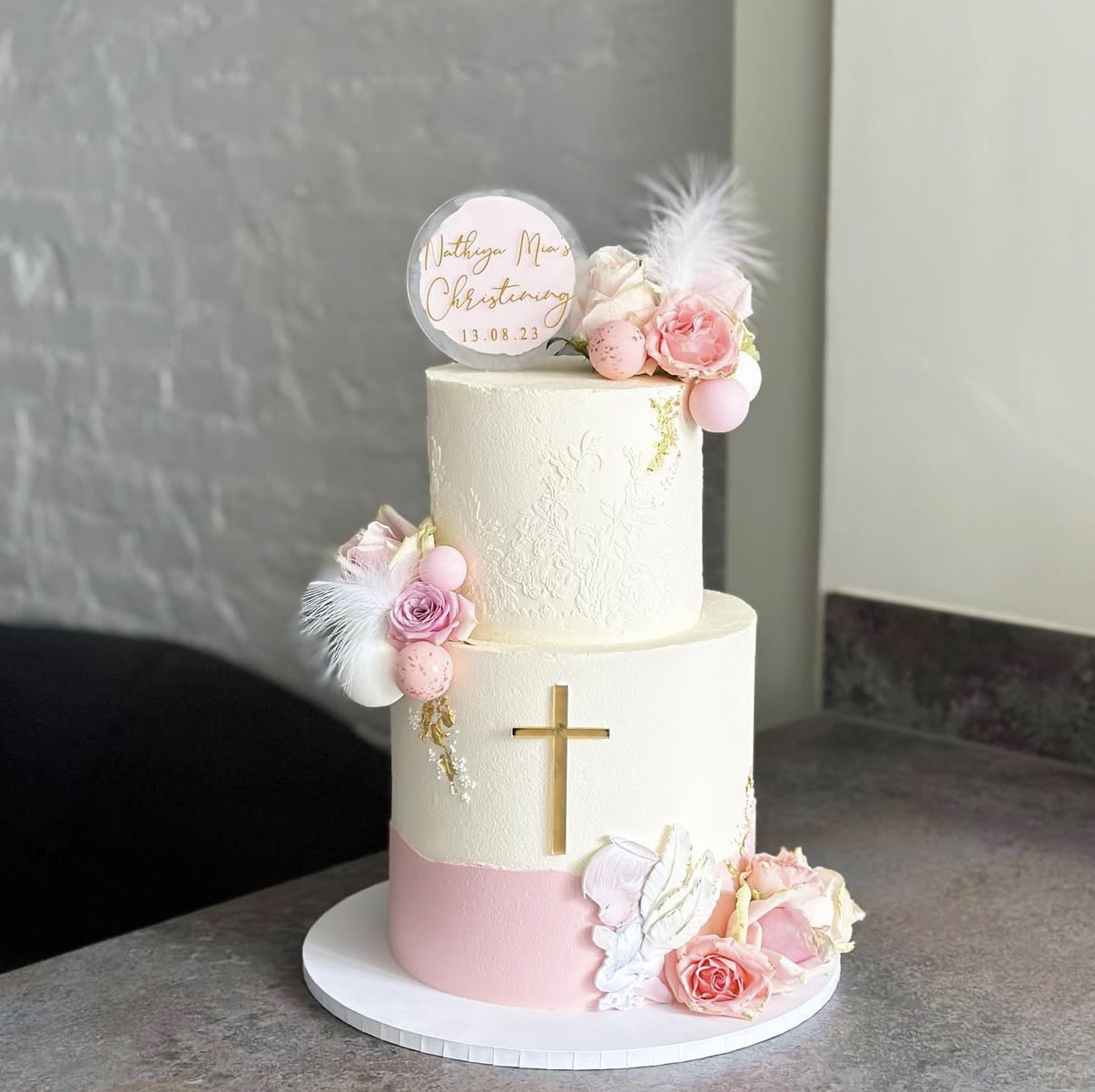 Christening cake design 6